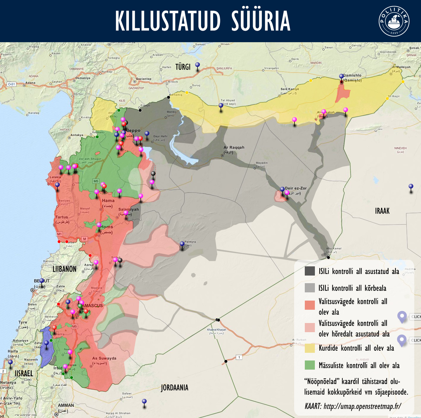 Killustatud Süüria kaart